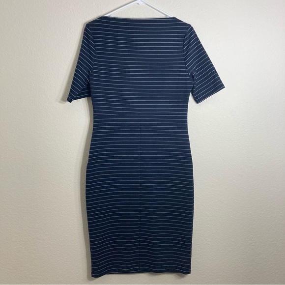 Lulu’s Striped BodyCon Dress - Blue - Large - Picture 6 of 6